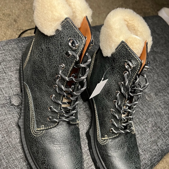 Coach Lorimer Leather Boots in Black - Picture 2 of 7